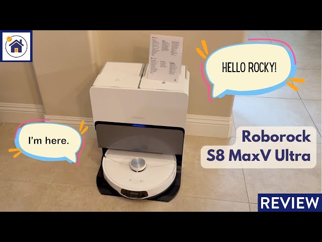 REVIEW Roborock S8 MaxV Ultra Robot Vacuum - Vacuums and Mops - you can even talk to Rocky!
