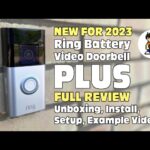 The NEW Ring Battery Video Doorbell Plus - FULL REVIEW - Unboxing, Install, Setup, Example Videos