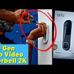 Easy Installation! Arlo Video Door Bell 2nd Gen Review - 2K Footage, Wired and Wireless