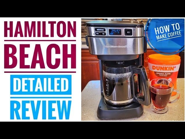 REVIEW Hamilton Beach 12 Cup Coffee Maker Front Access 46310 HOW TO MAKE COFFEE - YouTube