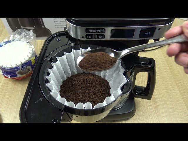 Hamilton Beach Easy Access Coffeemaker - How to use Demo - YouTube