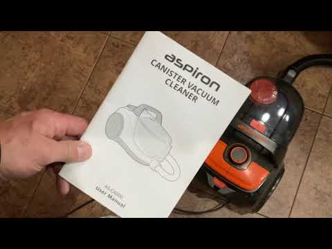 Honest Review Of The Aspiron Cannister Vacuum Cleaner! / Lots of Suction Power! - YouTube