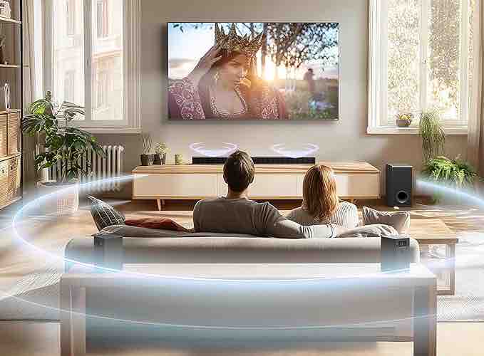 LG S80TR 5.1.3 Channel Soundbar with Dolby Atmos and Rear Speakers Soundbar vs Yamaha SR-C30A Soundbar with Subwoofer