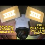 AI tracking security camera floodlight | Eufy E340 installation and in depth look - YouTube
