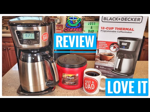 REVIEW Black + Decker 12 Cup Thermal Carafe Coffee Maker CM2035B HOW TO MAKE COFFEE