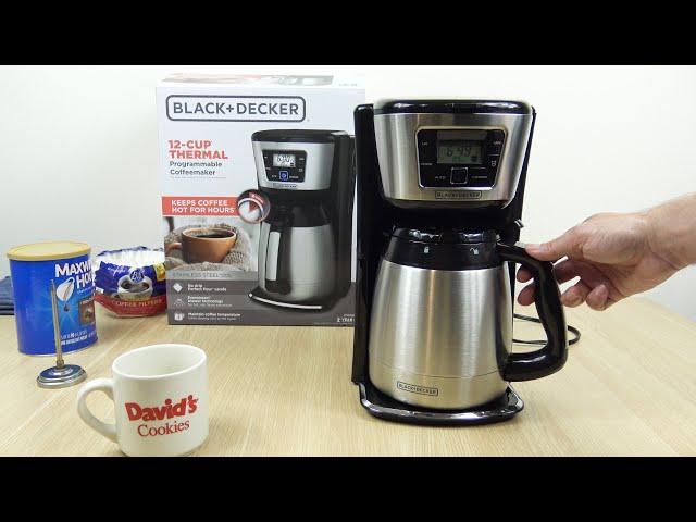 Black + Decker Thermal Coffeemaker - Clock, Timer, Features & Making a Pot