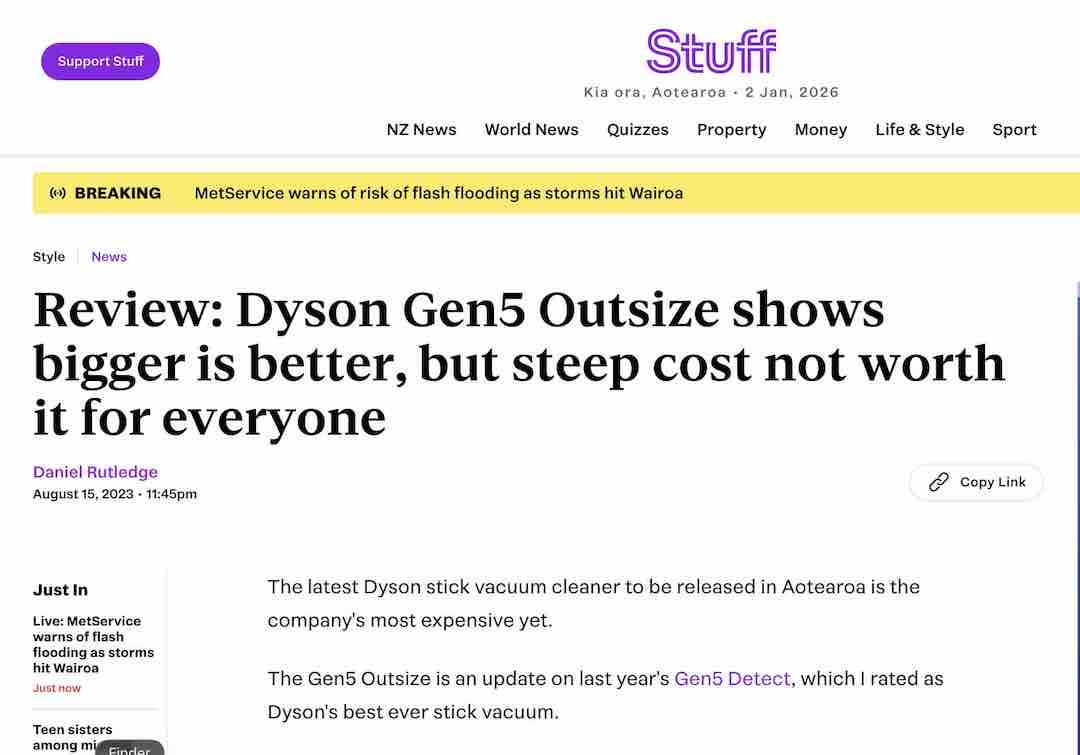 Review: Dyson Gen5 Outsize shows bigger is better, but steep cost not worth it for everyone