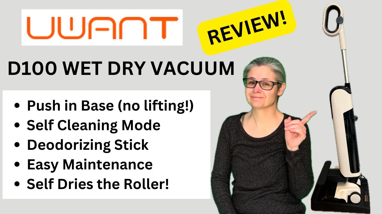Review of the UWANT D100 Cordless Wet Dry Vacuum - It Cleans Itself!!