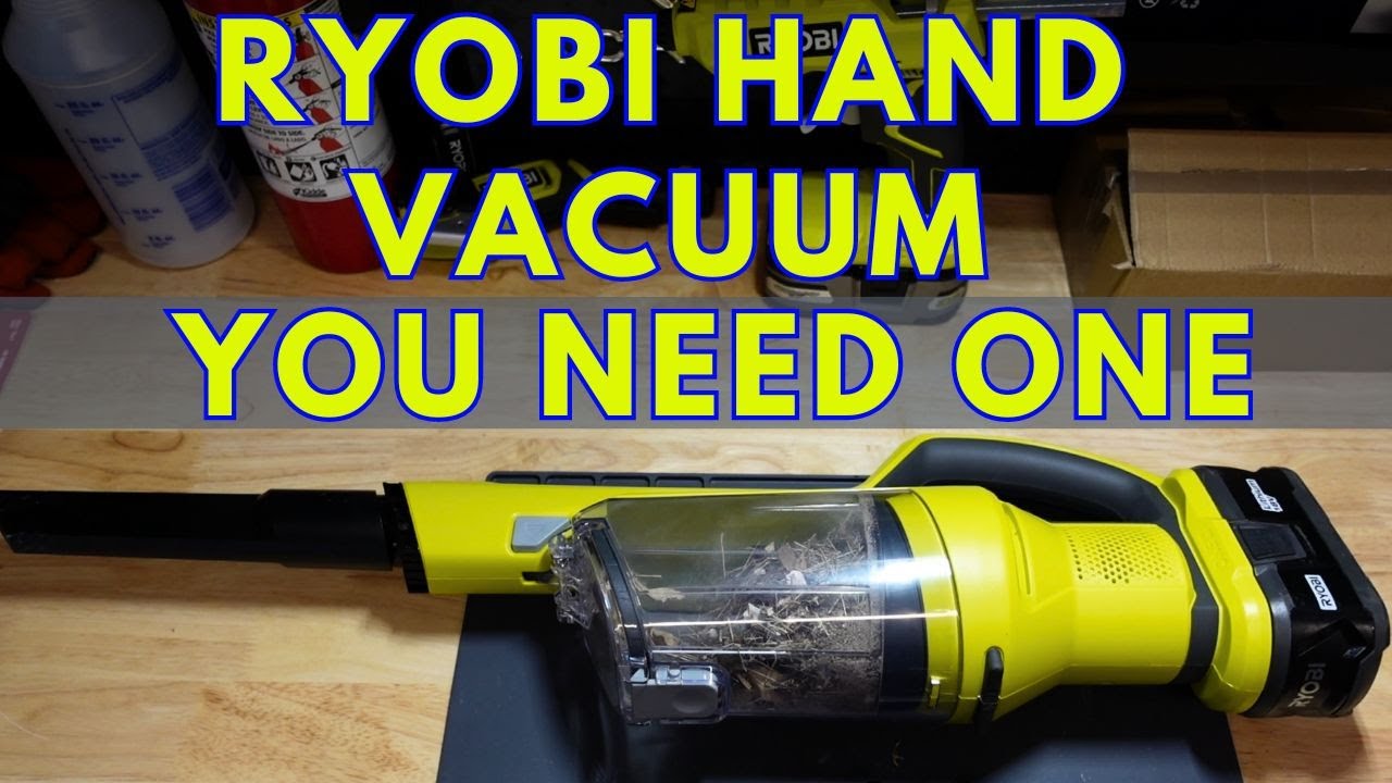 The Ryobi ONE+ 18V Cordless Hand Vacuum is just what you need in the garage