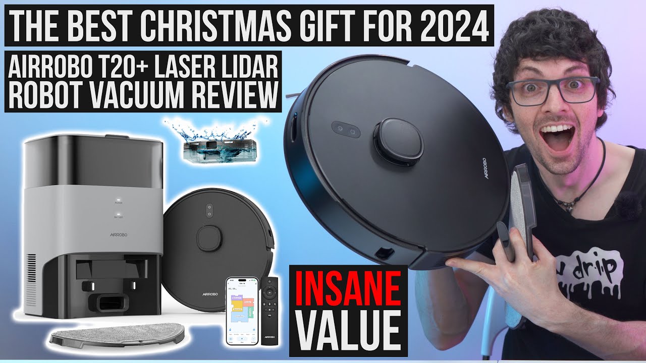 The Best Christmas Gift for 2024 - AiRROBO T20+ Laser LiDAR Robot Vacuum Review (Incredible Value)