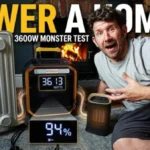 Can the VTOMAN FlashSpeed Pro 3600 Power a Home? Fireplace Heating Test!!